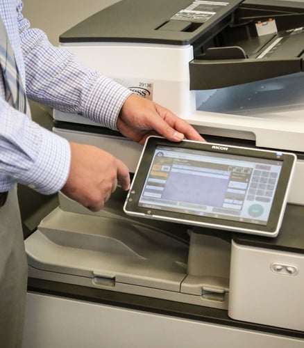 using the copier interface